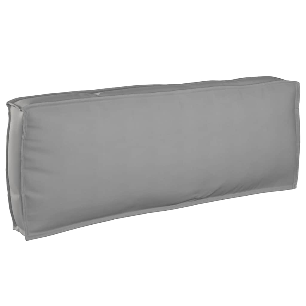 Pallet Cushion for Backrest Grey 120 x 40 x 12 cm Oxford fabric